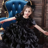 Kid Girls Sequined Party Ball Prom Princess Dance Dresses