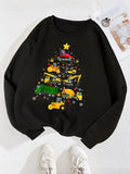 Kid Baby Boys Colorful Construction Cars Graphic Sweatshirts