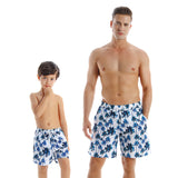 Family Matching Parent Child Swimwear Quick Drying Beach Pants
