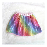 Kid Girls Sequined Fluffy Half-length Gauze Skirts