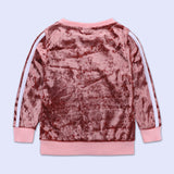 6M-6T Kid Baby Girls Autumn Winter Golden Velvet Suit 2 Pcs Set