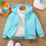 Baby Girl Boy Cozy Jacket Soft Warm Zip-Up Coat