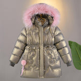 Kid Girl Down Cotton Winter Fleece Jacket Coats