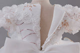 3-12T Kid Girl Birthday Puff Sleeve Train Princess Elegant Wedding Flower Carnival Dresses