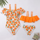 Family Matching Mother Daughter Swimsuits Mommy and Me Bikini Swimwear