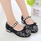 Kid Summer Girls Shoes Fling Glitter Dance Shoes