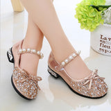 Kid Summer Girls Shoes Fling Glitter Dance Shoes