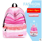 Teenage Girls Kawaii Cute Backpack Pencil Case Bags 3 Pcs/set