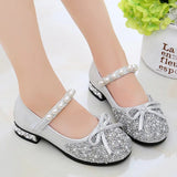 Kid Summer Girls Shoes Fling Glitter Dance Shoes