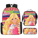 Kid Pink Barbie Backpack Large Capacity Student Bags