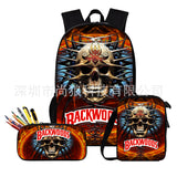 Kid Backpack Skull Halloween Large Capacity Splash Proof Schoolbags