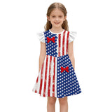 Kid Baby Girl Independence Day Digital Printing Dresses