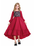 4-12T Kid Girls Medieval Victorian Renaissance Ruffle Dresses