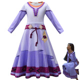 Kid Asha Wishes Asha Cosplay Party Role-playing Dresses