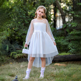 3-10T Kid Girl Long Sleeve Mesh Princess Christmas Dresses