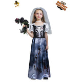 Halloween Kids Ghost Bride Play Costume Cosplay Costume COS Costume Stage