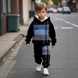 New Handsome Comfortable Casual Fashion Simple Hooded Sweater Trousers Suit