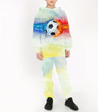 Children's Clothing Boys' Autumn Hooded Suit New Versatile and Handsome Two-piece Set