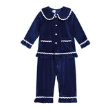 0-12T Kid Baby Boy Girl Golden Velvet Long Sleeve Homewear Pajamas