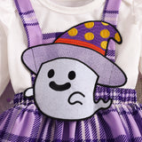 Halloween Children's Clothing New Baby Girl Long-sleeved Romper Embroidered