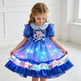 2-8T Kid Baby Girls Summer Rabbit Police Officer Birthday Dress