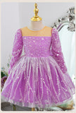 Kid Baby Girl Princess Sequins First Birthday Fluffy Gauze Dresses