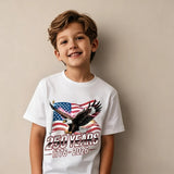 Kid Boy Girl US Free Eagle Printed Independence Day T-Shirts