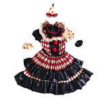 4-12Y Kid Boy Girl Halloween Carnival Clown Cosplay Uniforms