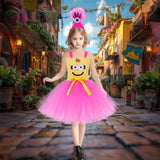 Kid Baby Girl Halloween Minions Party Performance Puffy Dresses