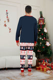 Family Matching Christmas Parent-child Santa Claus Snowflake Letter Print Loungewear Pajamas