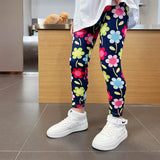 2-12T Kid Girl Autumn  Summer Nine-point Thin Pants Leggings