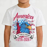 Independence Day Kid Boys Girls Vulture Creative T-shirt