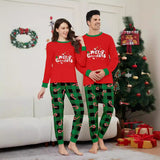 Family Matching Christmas Cane Deer Fashion Parent-child Pajamas