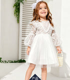 1-6T Kid Baby Girls Lace Princess Performance Flower Dresses