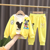 Baby Boy Fashion Mickey Mouse Cartoon Spring Autumn 3 Pcs Sets