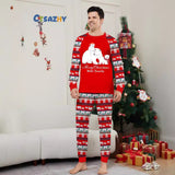 Family Matching Christmas Parent-child Polar Bear Print Pajamas Loungewear