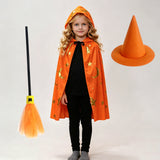 Kid Adult Halloween Hooded Cape Holiday Show Up