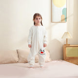 6M-6T Kid Baby Girl Flannel Sleeping Bag Cartoon Kick-proof One-piece Pajamas