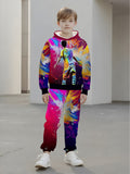 Children's Hooded Sweater Set Children's Casual Set