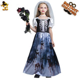 Halloween Kids Ghost Bride Play Costume Cosplay Costume COS Costume Stage