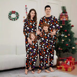 Family Matching Halloween Carnival Pumpkin Wizard Printed Loungewear Pajamas