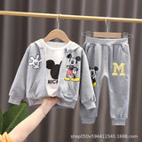 Baby Boy Fashion Mickey Mouse Cartoon Spring Autumn 3 Pcs Sets