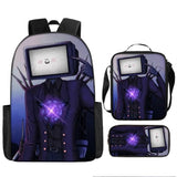 Kid Titan Monitor Backpack Satchel Bags 3 Pcs Sets