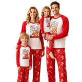 Family Matching Christmas Parent-child Pajamas Printed Fashion Long-sleeved Loungewear Set