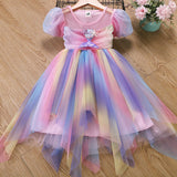 2-8T Kid Baby Girl Cotton Unicorn Mermaid Princess Dresses