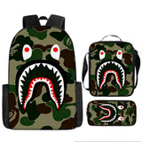 Kid Boy Girl Shark Cartoon Backpack School Bag