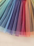 2-8T Kid Girl Casual Mesh Long-sleeved Autumn Winter Dresses