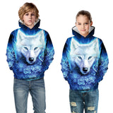 Children's Long-sleeved Hooded Pullover Sweater Trendy Children's Pullover Top
