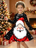 3-12Y Kid Girl Christmas 2026 Autumn Winter Long-sleeved Dresses