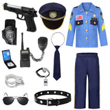 Children's Police Uniform, Men's Police Themed Uniform, Halloween Children's Police